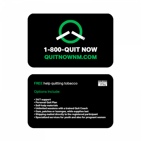 QUIT NOW PROMO MATERIALS - NM Nupac