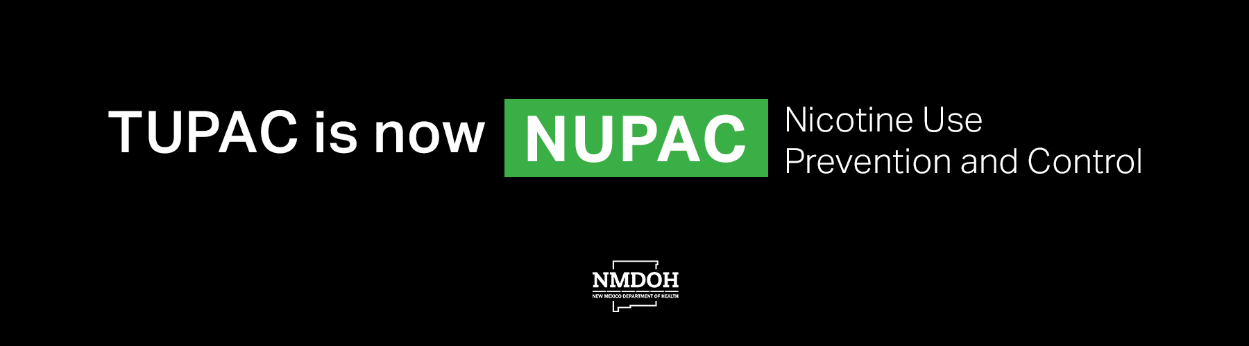 Banner says Tupac is now Nupac