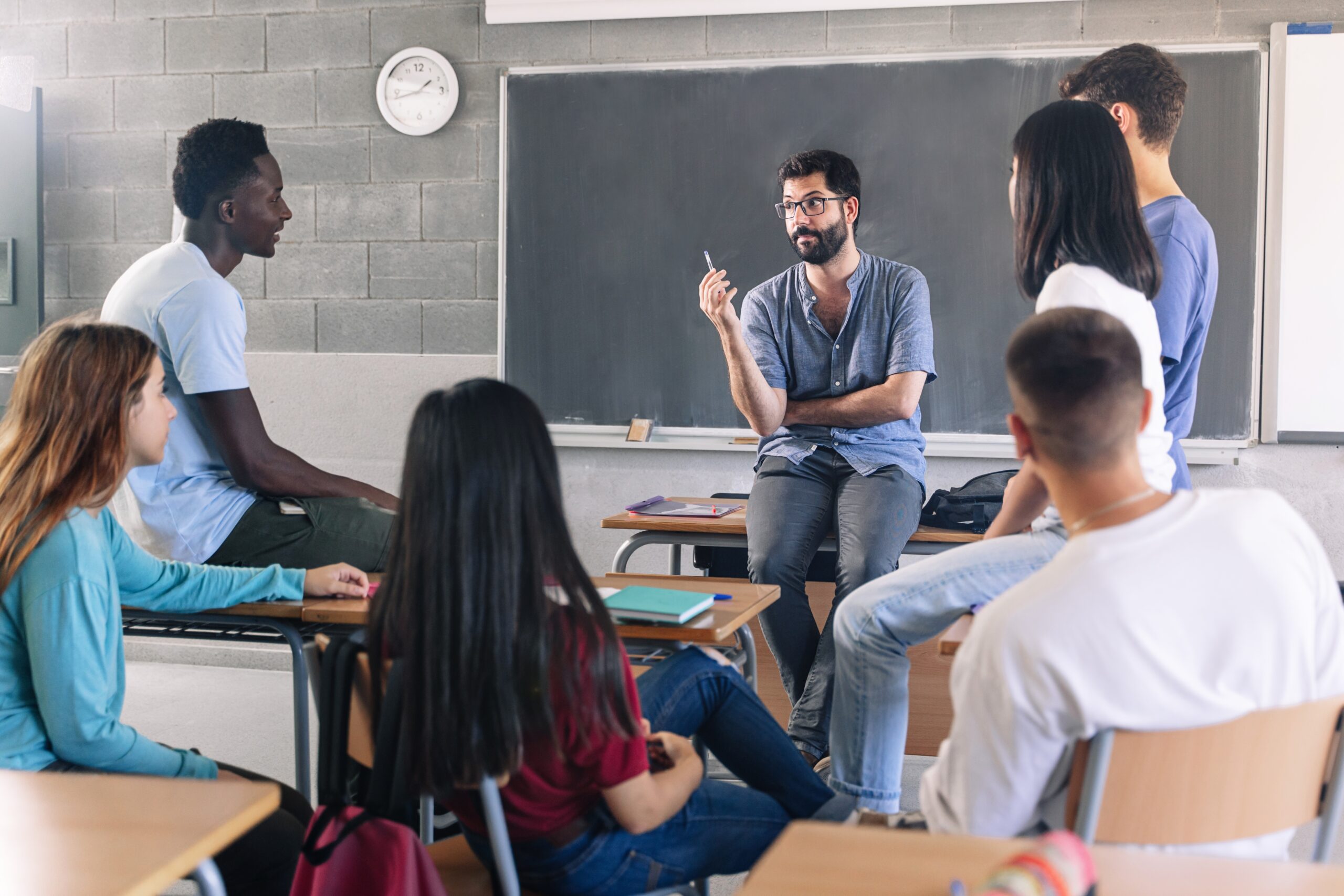 Students and Teacher