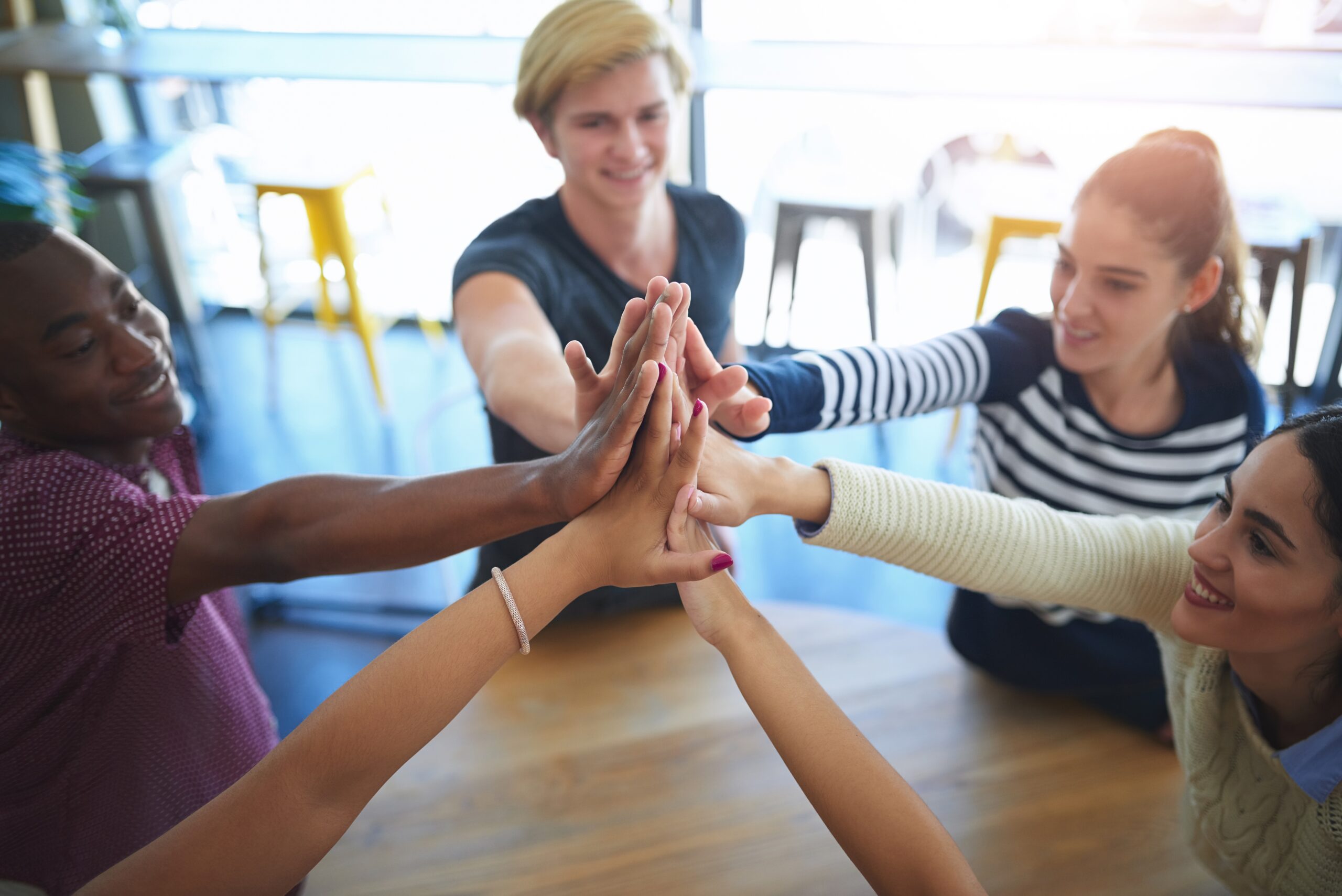 Teamwork,,High,Five,And,Happy,Business,People,In,Office,For Teamwork Picture With Adults