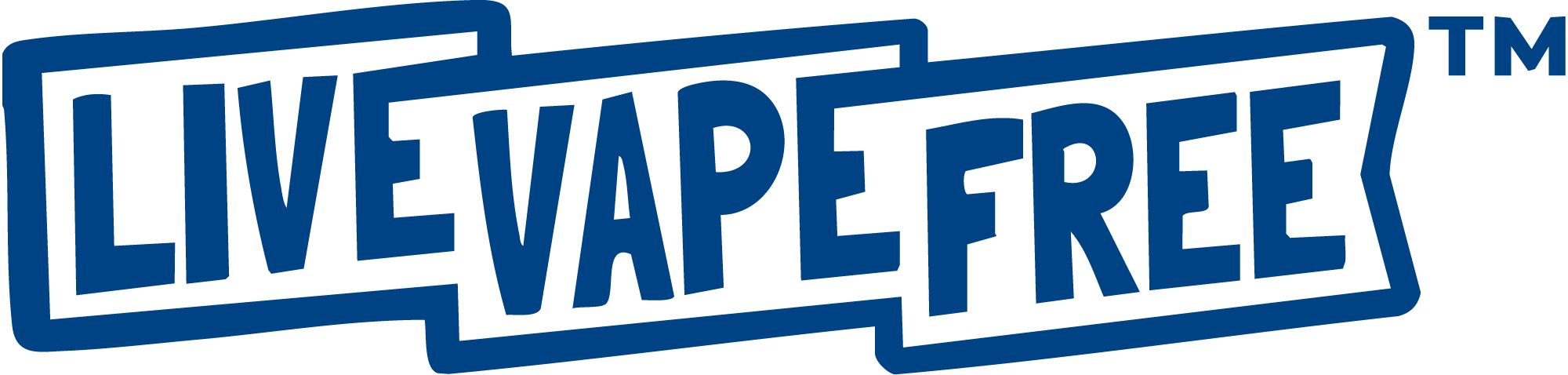 Live Vape Free Logo Blue